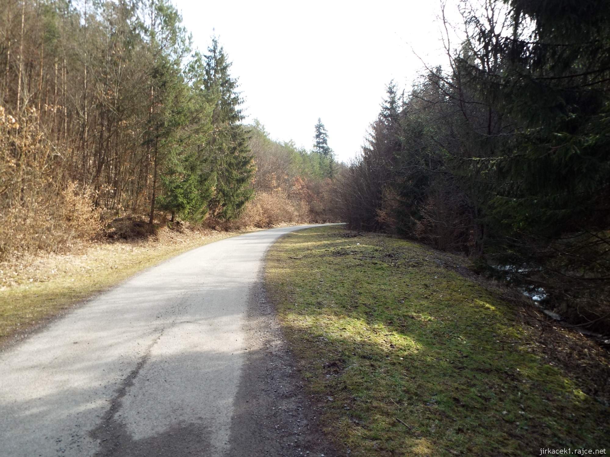 Bílovice nad Svitavou - cesta mezi studánkou Leoše Janáčka a Liduščiným památníkem