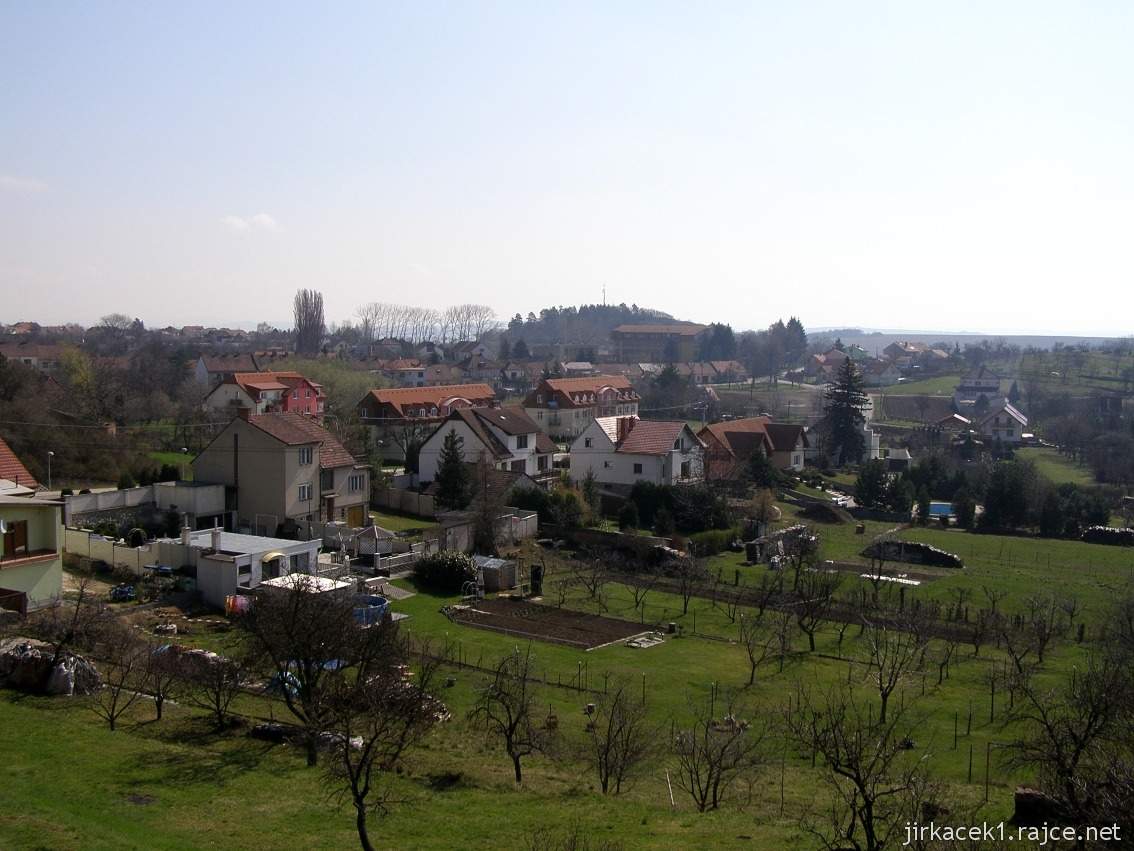 Pozořice - kostel Nanebevzetí Panny Marie 1 - výhled od kostela